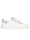 PREMIATA QUINND SNEAKERS IN WHITE AND LILAC LEATHER