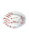 Juliska Country Estate Serving Platter Christmas Eve In White Red