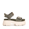 Shop Ugg Sports Sandal Nubuck Verdone In Green