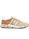 PREMIATA LANDER SNEAKER MADE OF SUEDE AND OCHER TECHNICAL FABRIC