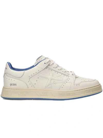 Premiata White Leather Quinn Sneakers