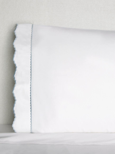 Sferra Pettine Sheets & Pillowcases Collection In White Sky