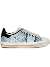 HIDNANDER STARLESS SNEAKERS IN LIGHT BLUE PRINTED LEATHER