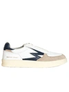 MOACONCEPT SNEAKERS IN WHITE AND BLUE LEATHER