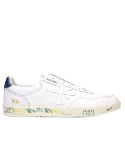 Premiata White Leather Sneakers