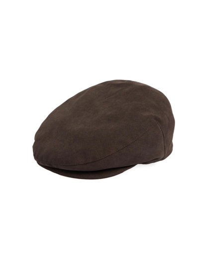 Barbour Brown Beaufort Waterproof Flat Cap