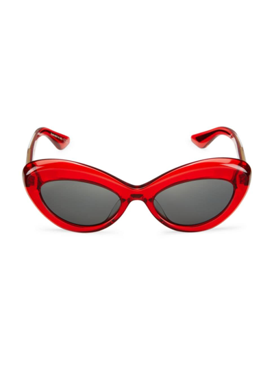 Khaite X Oliver Peoples Women's  1968c 53mm Oval Sunglasses In Red