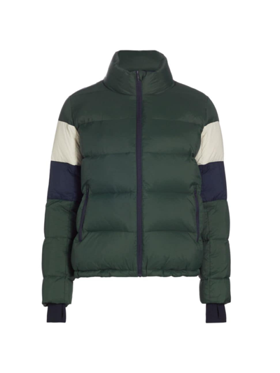 Splits59 Arden Colour Blocked Puffer Jacket In Green