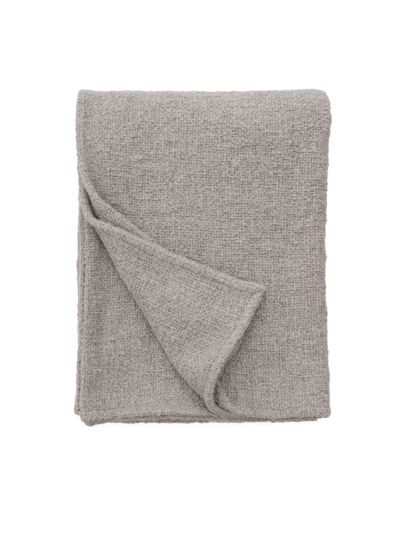 Pom Pom At Home Abby Throw Blanket In Light Grey