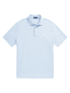 Polo Ralph Lauren Men's Linen Oxford Polo Shirt In Blue Heather