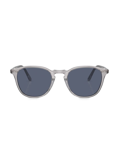 Oliver Peoples Women's Forman L. A 51mm Trouseros Sunglasses In Translucent Grey Blue