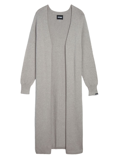 Apparis Women's Aria Duster Cardigan In Heather Grey