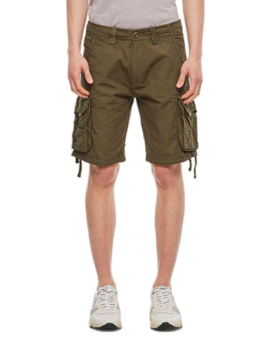 Alpha Industries Stream Cargo Shorts In Green