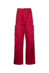 Jacquemus Le De Nîmes Criollo Mid-rise Wide-leg Jeans In Red