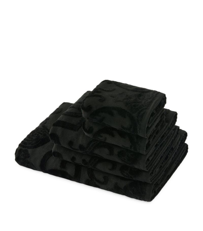 Dolce & Gabbana Set Of 5 Towels In Black