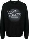Versace Graphic-print Sweatshirt In Black
