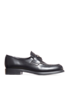 PRADA UNLINED MOCCASINS IN BRUSHED LEATHER