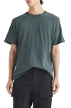 Rag & Bone Classic Flame Slub Cotton T-shirt In Shadowgrn