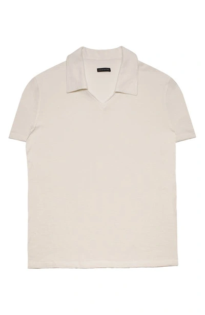 Monfrere Men's Solid Gauze Polo Shirt In Taupe