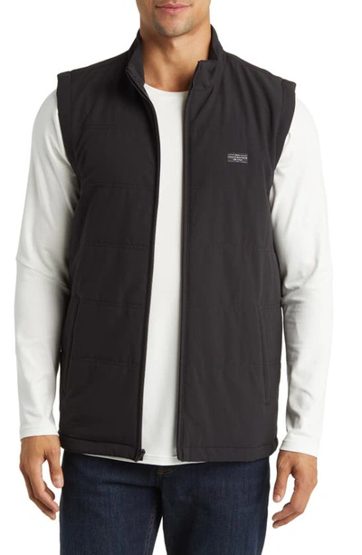 Travismathew Interlude Quilted Vest In Black