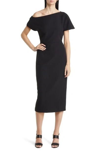 Anne Klein Off The Shoulder Midi Dress In Anne Black