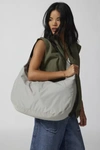 Baggu Large Nylon Crescent Bag In Grey, Women's At Urban Outfitters
