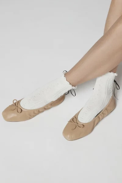 Casa Clara Palina Crew Sock In White, Women's At Urban Outfitters