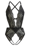 COQUETTE LACE OPEN GUSSET TEDDY