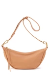 Hobo Knox Leather Crescent Crossbody Bag In Sandstorm