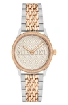 Missoni Women's Zigzag Lover Ip Two Tone Gold Stainless Steel Bracelet Watch In Two Tone