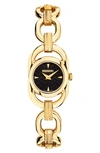 Missoni Women's Gioiello Gold Ion Plated Stainless Steel Link Bracelet Watch 23mm In Black
