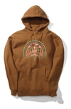 Stance Weird Woods Cotton Blend Graphic Hoodie In Saddle
