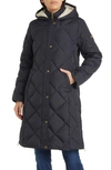 Lauren Ralph Lauren Longline Puffer Coat With Removable Vest In Dark Navy