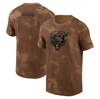 NIKE NIKE  BROWN CHICAGO BEARS 2023 SALUTE TO SERVICE SIDELINE T-SHIRT