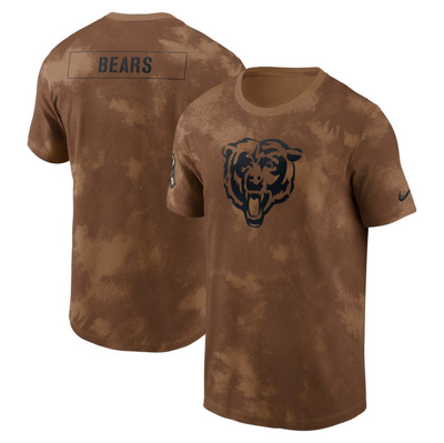 Nike Chicago Bears Salute To Service Sideline  Men's Nfl T-shirt In Brown