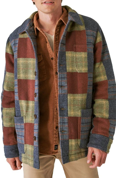 Lucky Brand Patchwork Flannel Chore Jacket In Multi