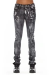 Cult Of Individuality Punk Distressed Super Skinny Jeans In Phantom
