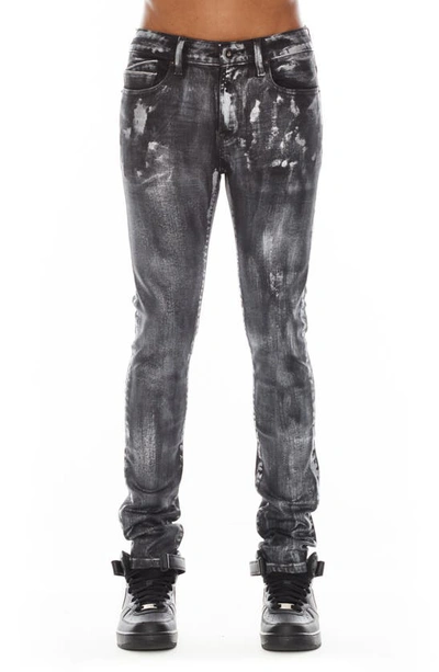 Cult Of Individuality Punk Distressed Super Skinny Jeans In Phantom