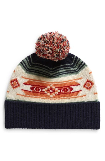Faherty X Doug Good Feather Star Nation Wool Blend Pompom Beanie In Multi