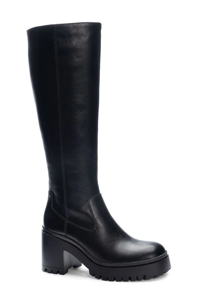 Dirty Laundry Oakleigh Knee High Platform Boot In Black