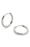 Monica Vinader Sterling Silver Siren Muse Small Hoop Earrings In Sterling Silver