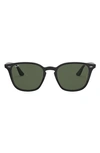Ray Ban 52mm Square Sunglasses In Black