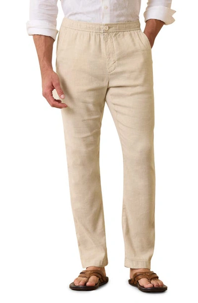 Tommy Bahama Beach Coast Stretch Linen & Cotton Pants In Stone Khaki