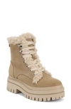 Sam Edelman Kyler Lace Up Combat Boot Washed Taupe Suede In Washed Taupe