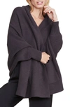 Barefoot Dreams Cozychic™ Blanket Wrap In Carbon