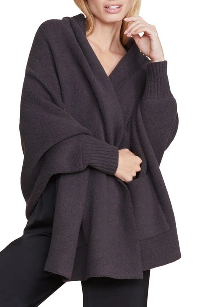 Barefoot Dreams Cozychic™ Blanket Wrap In Carbon