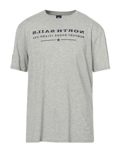 North Sails Man T-shirt Light Grey Size S Polyester, Cotton