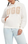 Ugg Women's Rey Fuzzy Logo Cotton-blend Hoodie In Nimbus Sand