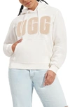 Ugg Logo-embroidered Hooded Sweatshirt In Nimbus/sand