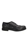 Tod's Man Lace-up Shoes Black Size 11 Soft Leather
